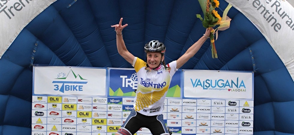 La vincitrice Lorenza Menapace, un doppietta per lei: 3TBike e Challenge Trentino Mtb (foto Newspower)